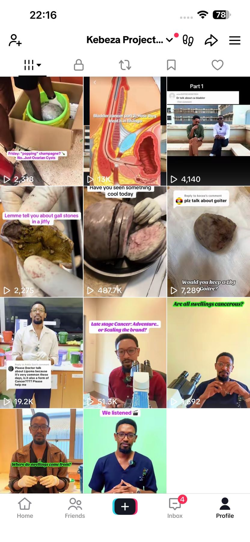 Kebeza English cancer awareness video grid